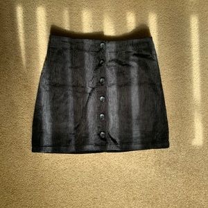 Black corduroy skirt